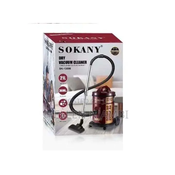 Sokany 21ltrs 3600 Dry Vacuum Cleaner