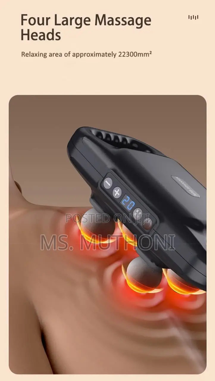 Powerful Four Heads Deep Tissue Massage Gun