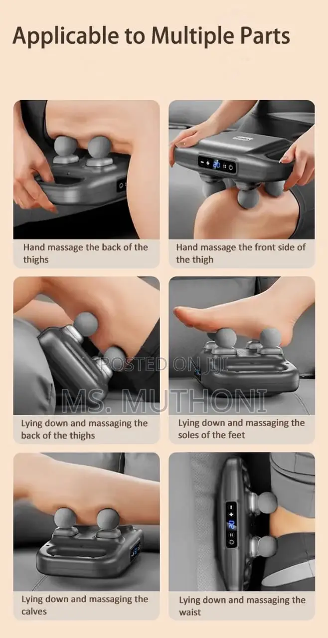 Powerful Four Heads Deep Tissue Massage Gun