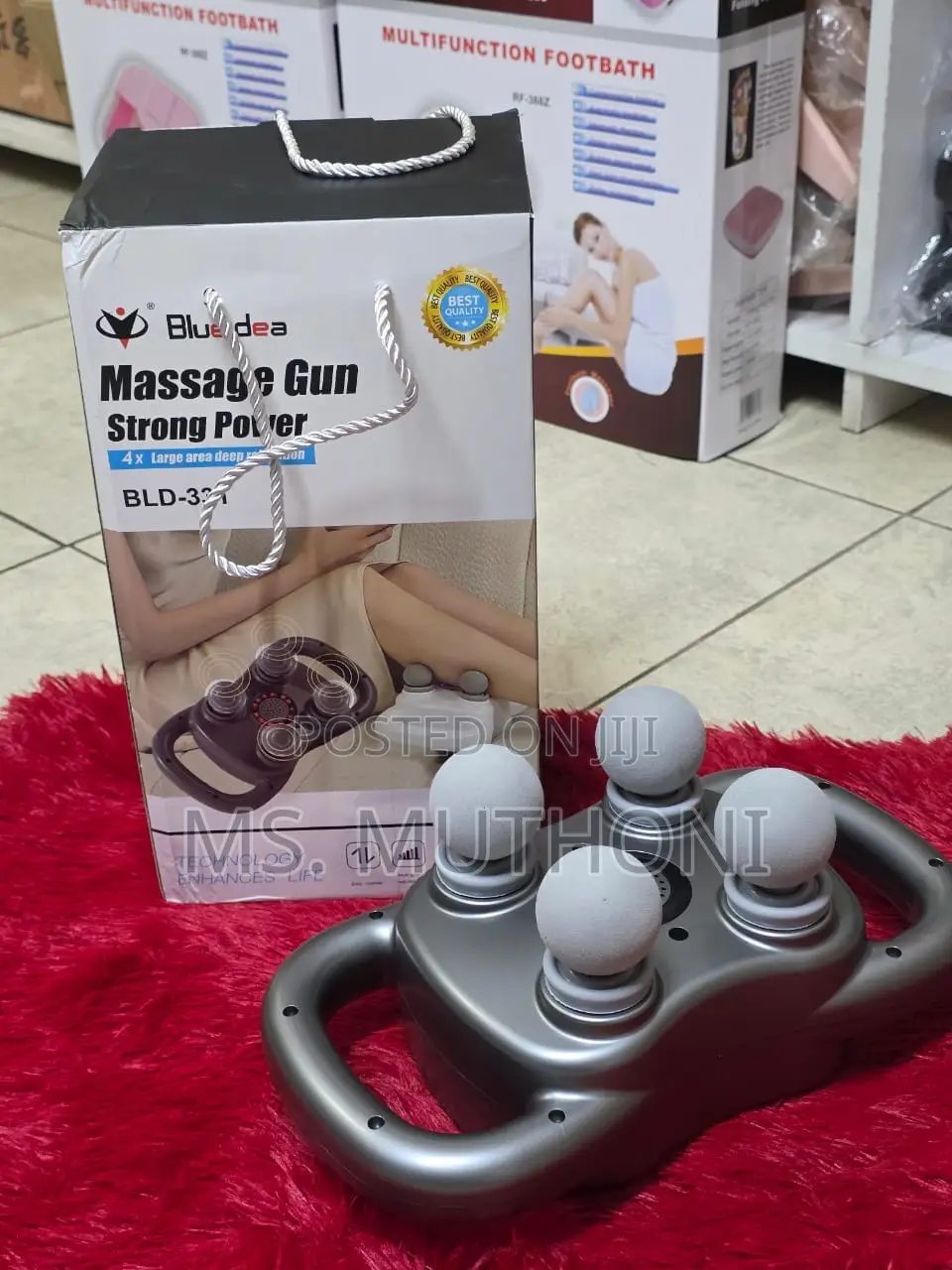 Powerful Four Heads Deep Tissue Massage Gun