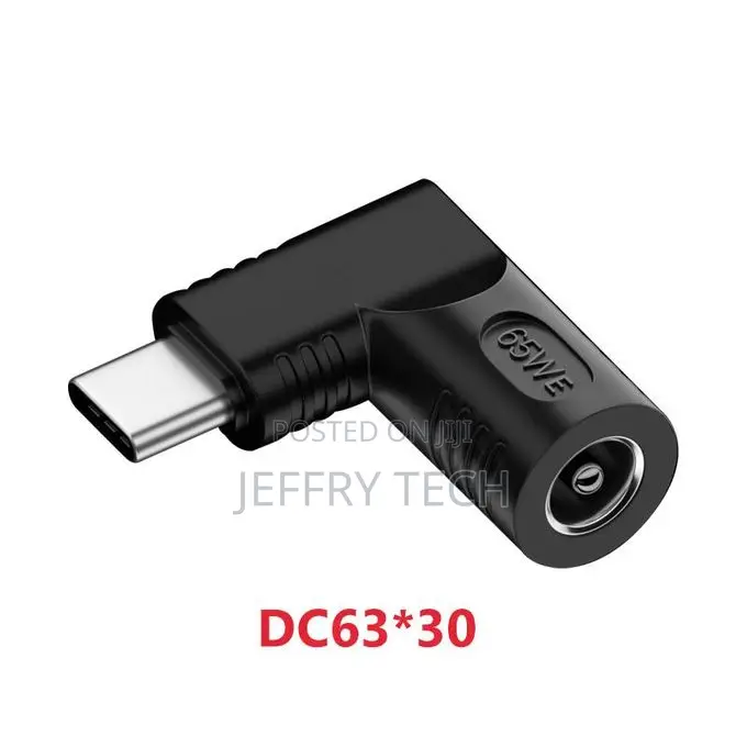 65w Dc to Type C Pd Power Adapter Fast Charge Dc-Type C Jack