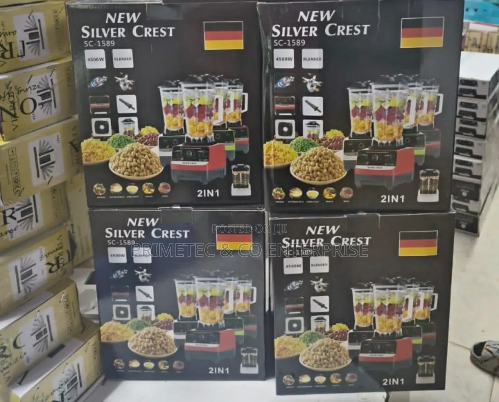 2 in 1 Silver Crest Heavy Duty Commercial Blender