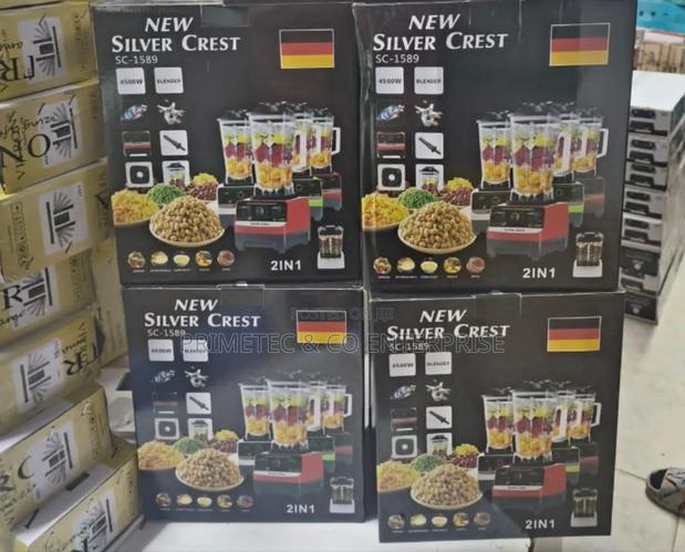 2 in 1 Silver Crest Heavy Duty Commercial Blender