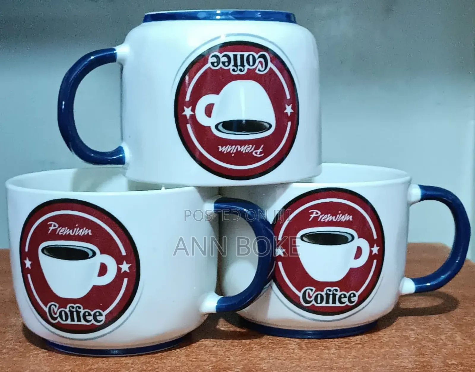 *Ceramic Coffee Cups at - Per Set of 6*