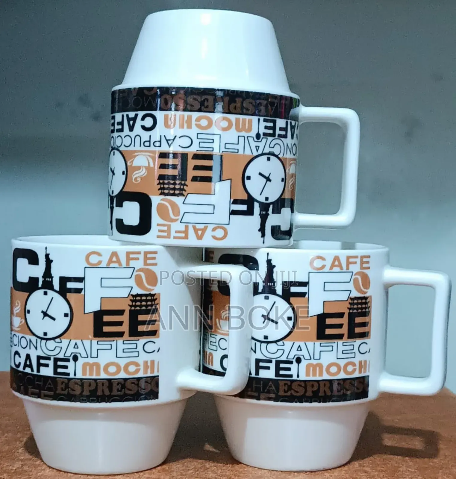 *Ceramic Coffee Cups at - Per Set of 6*