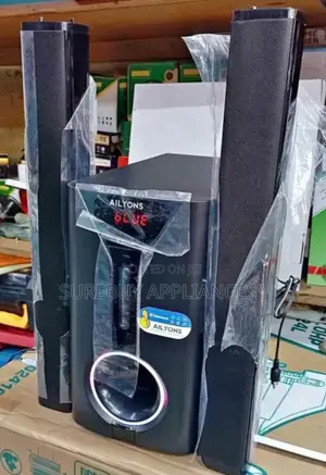 Ailyons 2.1ch Multimedia Speaker System Subwoofer Bt Usb Fm