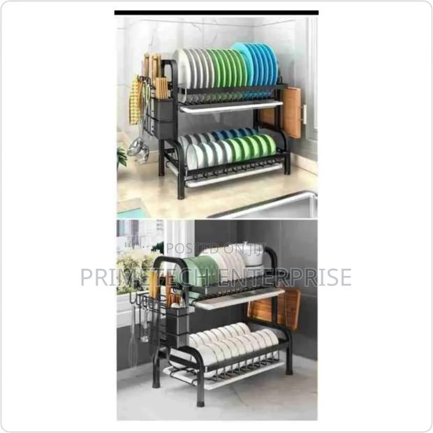 2 Layer Carbon Steel Dish Rack - main view