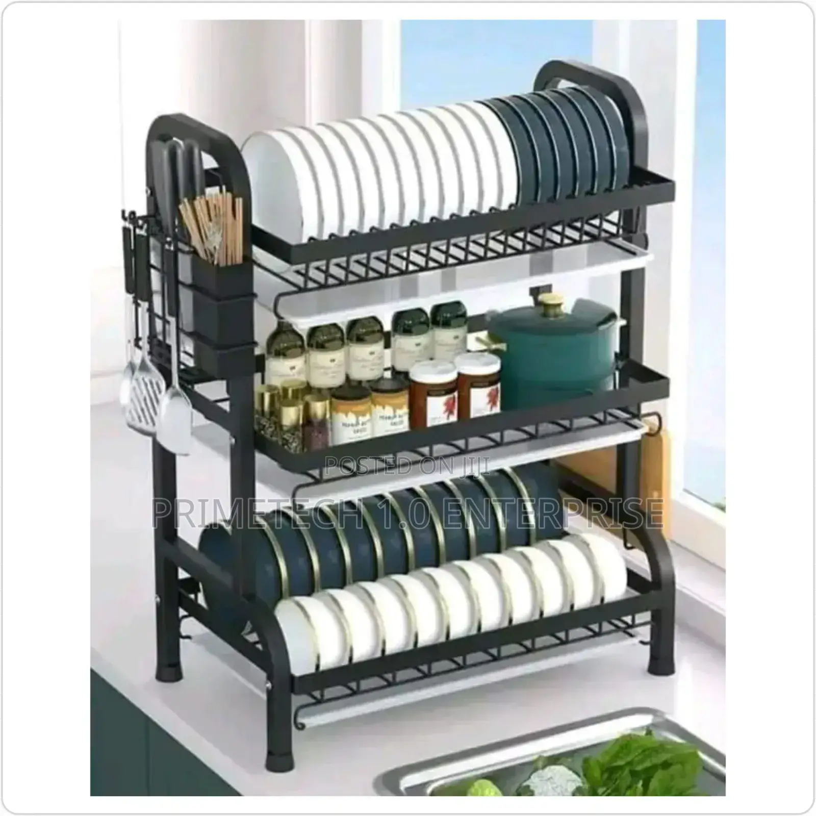 3 Layers Carbon Steel Dish Rack