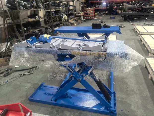 Commercial Car Scissor Lifts Machine 3500kg 1.2m Rise