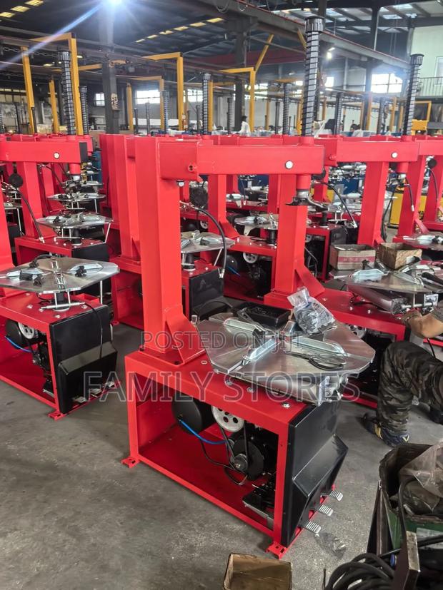 Heavy Duty Electric Tyre Changer Machine Red.