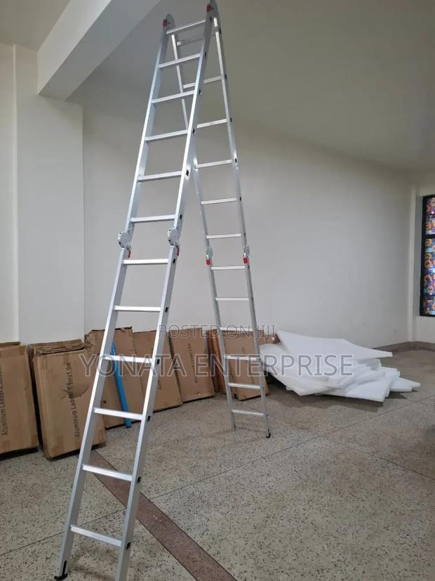 24feet 4*6 Steps Foldable Aluminium Ladder