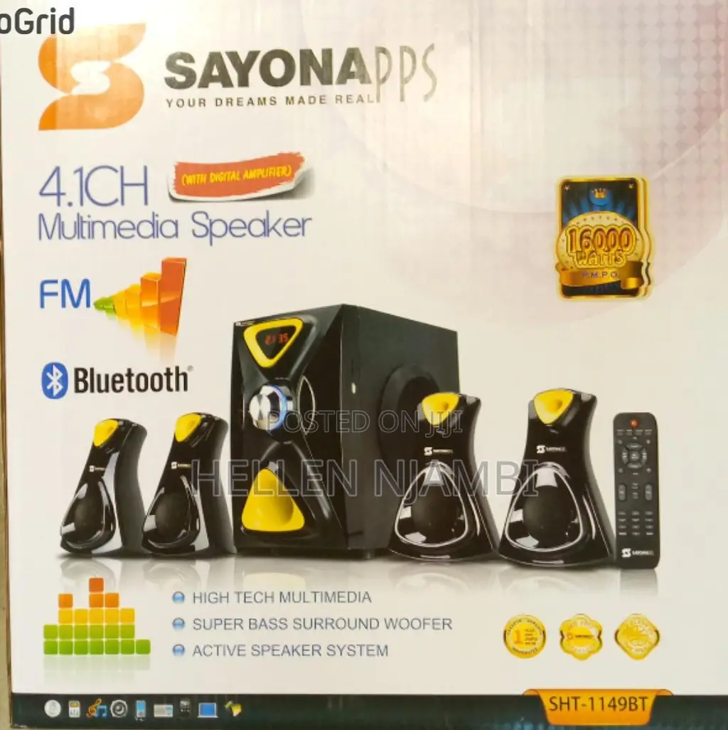 Sayona SHT-1149bt 4.1ch Multimedia Speaker