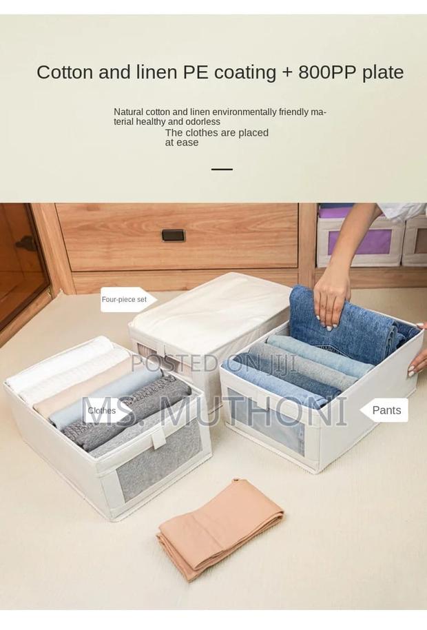 Foldable Good Size Wardrobe Storage Organizers* - thumbnail 5