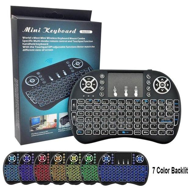 2.4g Mini Wireless Keyboard 7 Color English Bluetooth Mouse