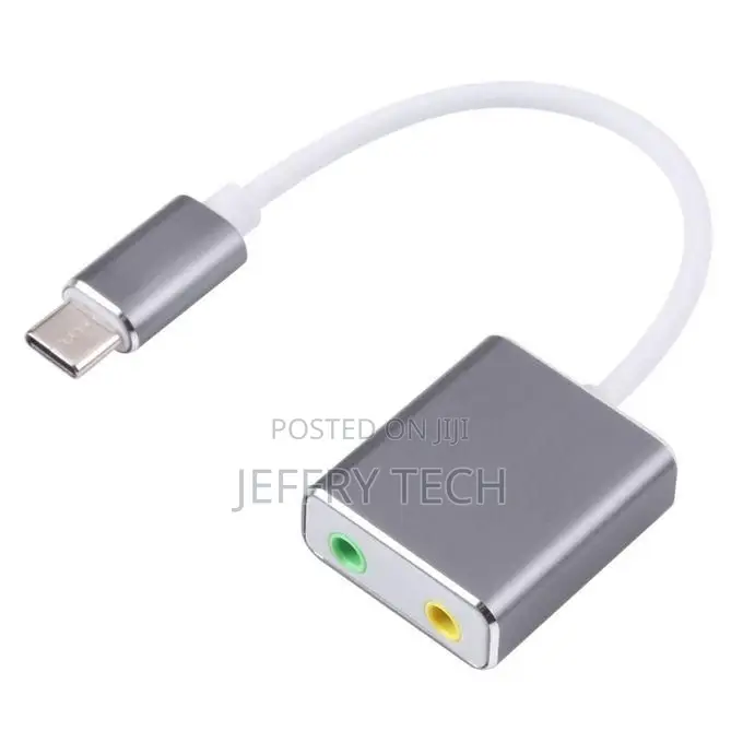 Usb-C / Type-C to Jack 3.5mm Earphone Microphone Sound Card