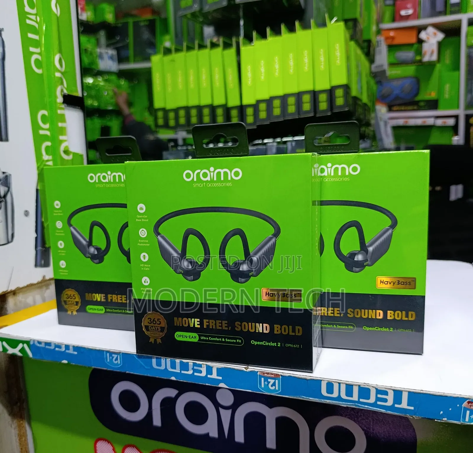 Oraimo Opencirclet 2 Steps Tracking Heavybass Headphones