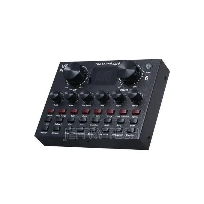 V8 Plus Live Sound Card With Audio Cable Usb Cable Bt