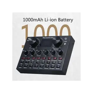 V8 Plus Live Sound Card With Audio Cable Usb Cable Bt