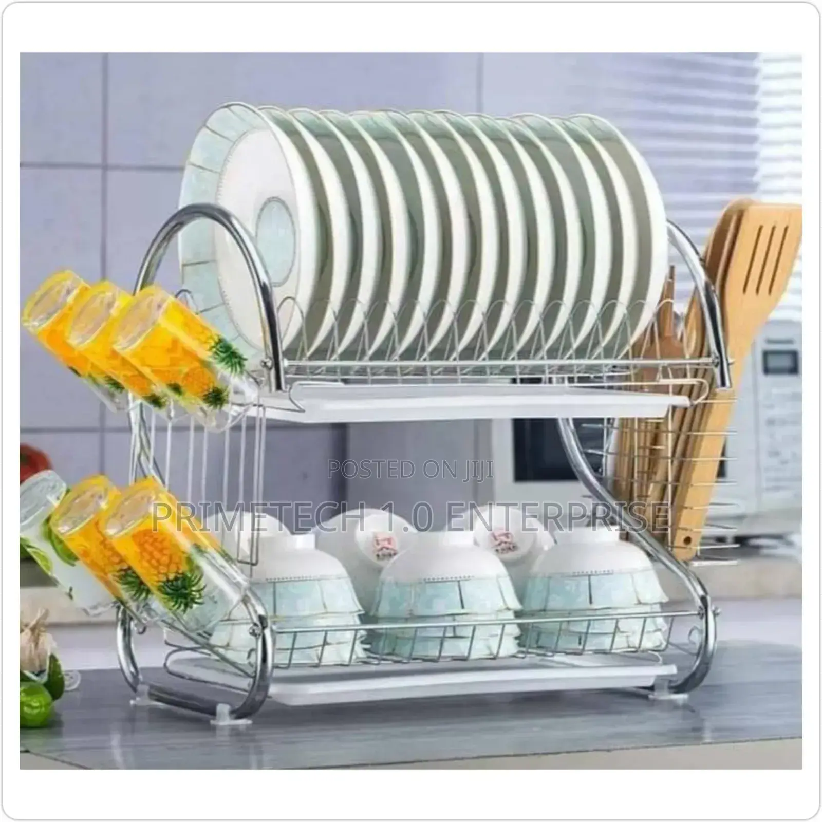 2-Tier Stainless Steel Dish Rack