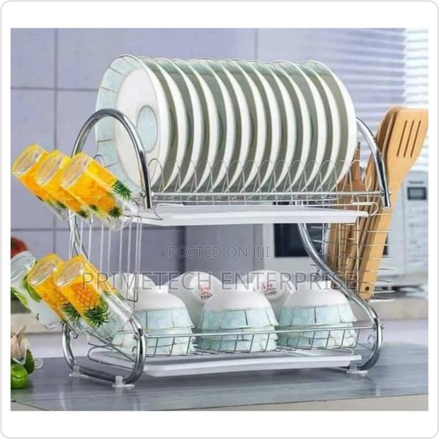 2-Tier Stainless Steel Dish Rack - main view