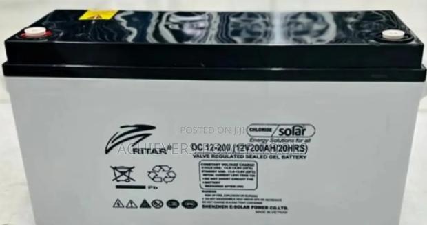 Ritar Solar Battery 12v 200ah/Leed Acid Deep Cycle