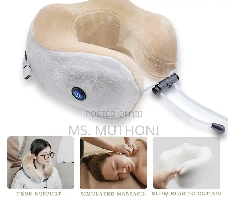 Travel Cervical Vertebra U-Shape Neck Pillow Massager*