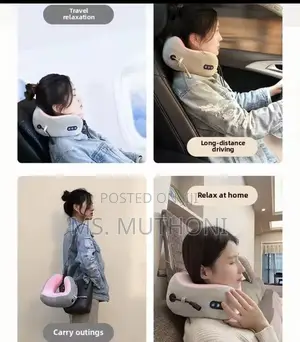 Travel Cervical Vertebra U-Shape Neck Pillow Massager*