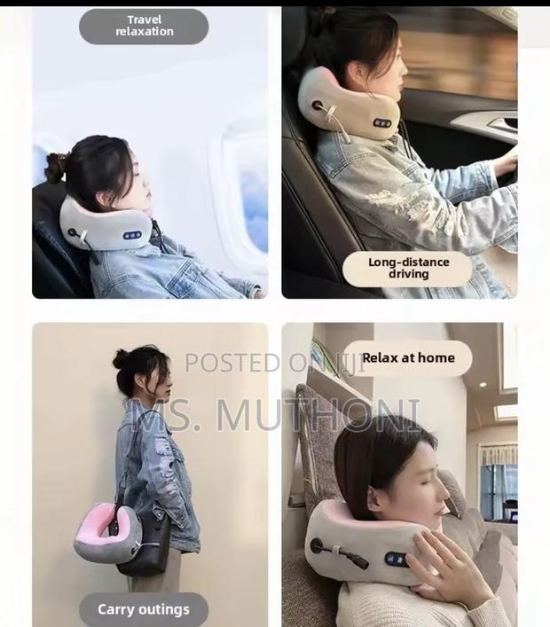 Travel Cervical Vertebra U-Shape Neck Pillow Massager*