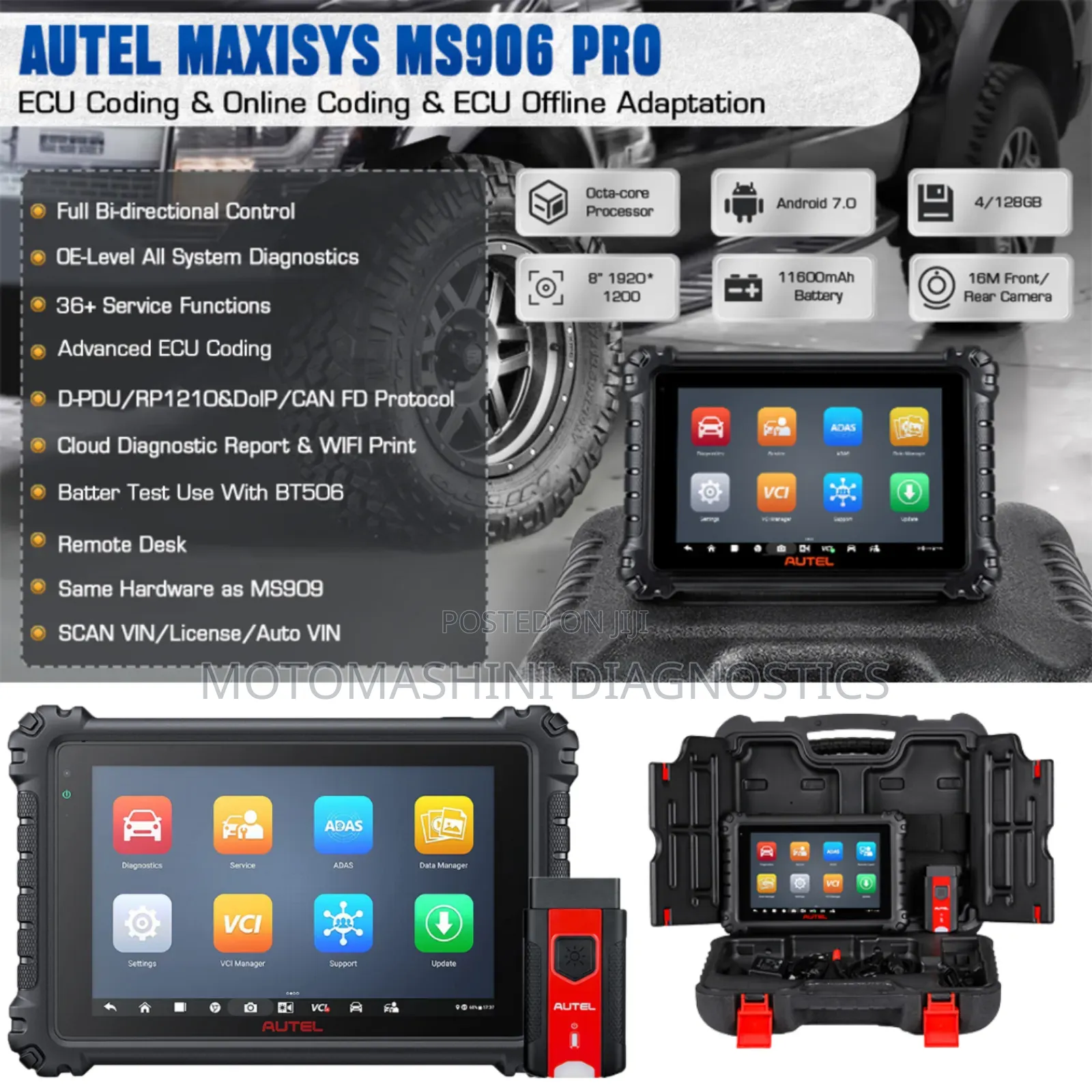 Advanced Detailed Vehicle Diagnosis Machine Autel Ms906pro