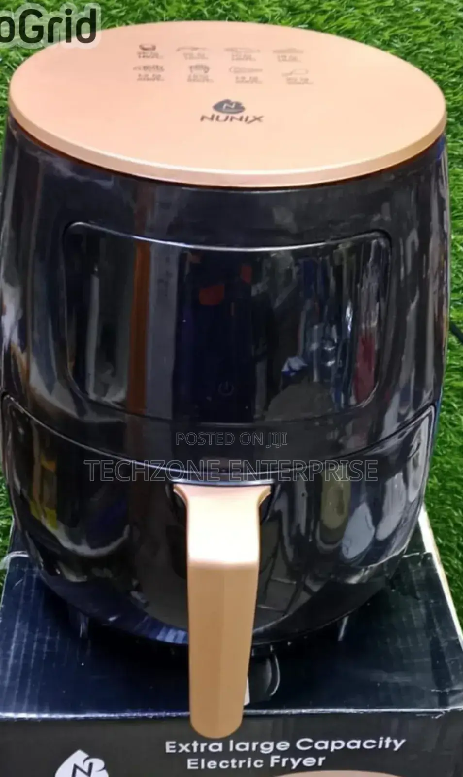 Nunix Af-5 5l Air Fryer 1400 Watts With Black Body 