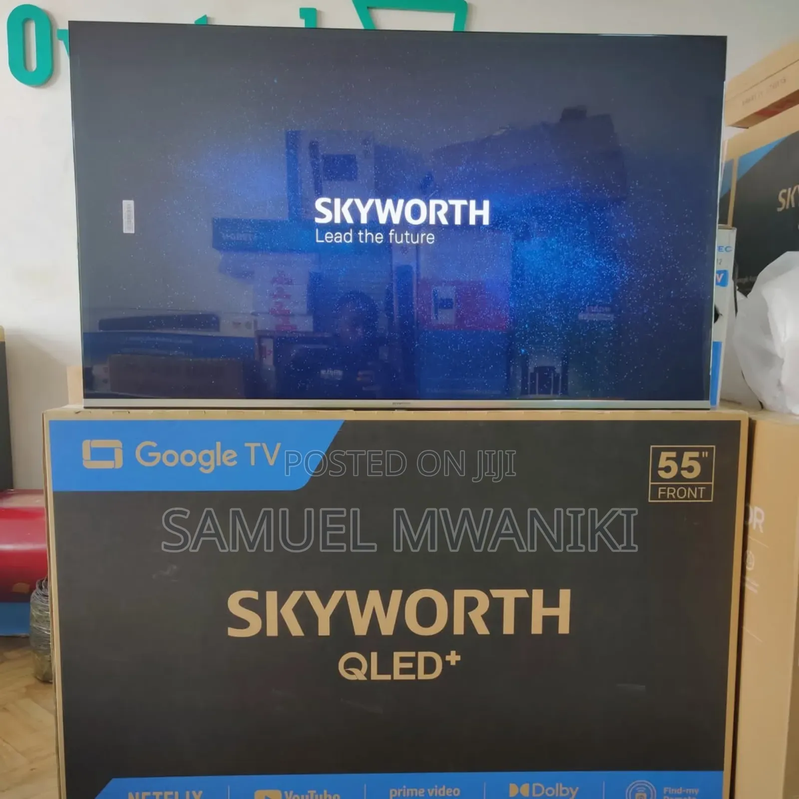 Skyworth 55′′ Qled Uhd Google Tv, Voice Command, Hdr+ New