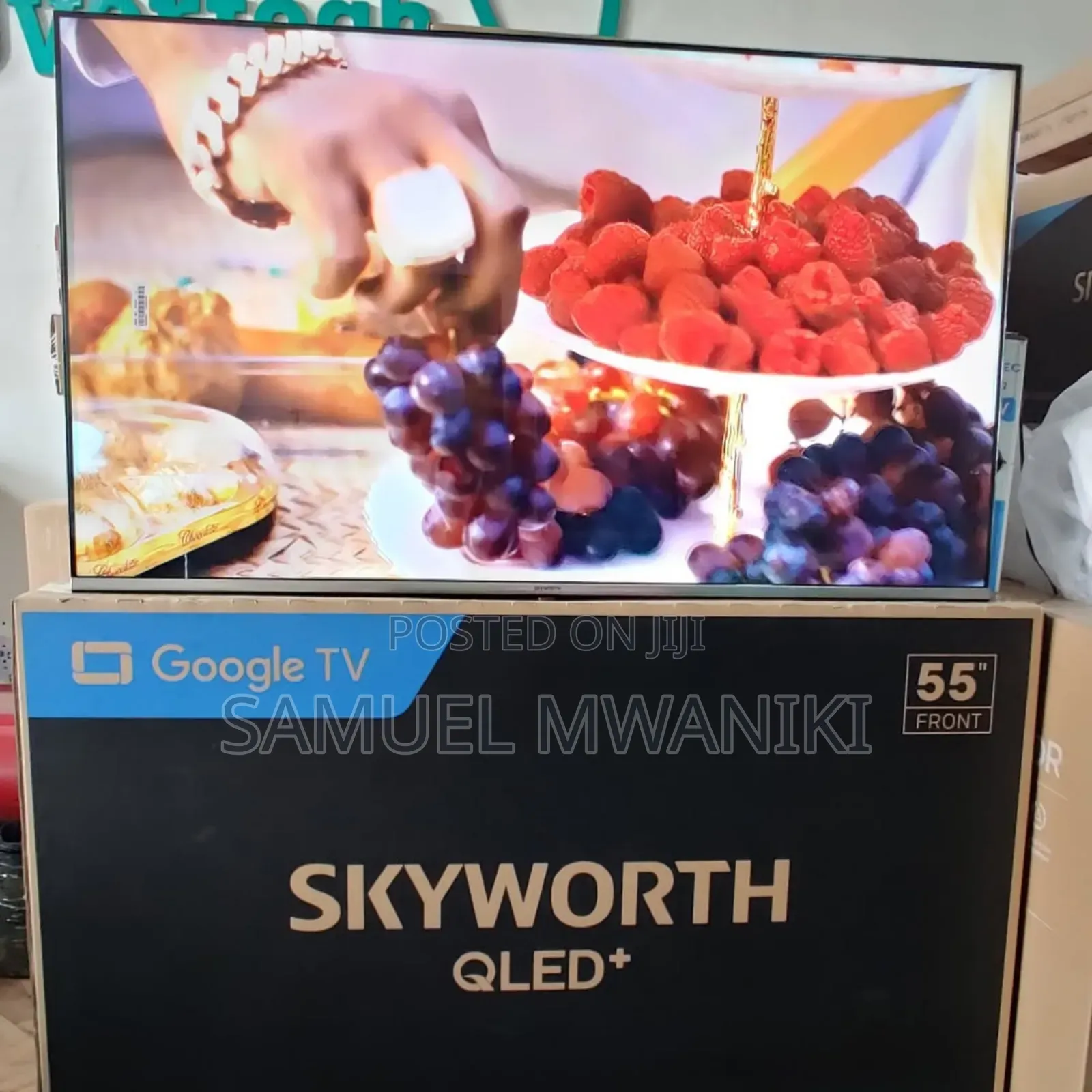 Skyworth 55′′ Qled Uhd Google Tv, Voice Command, Hdr+ New
