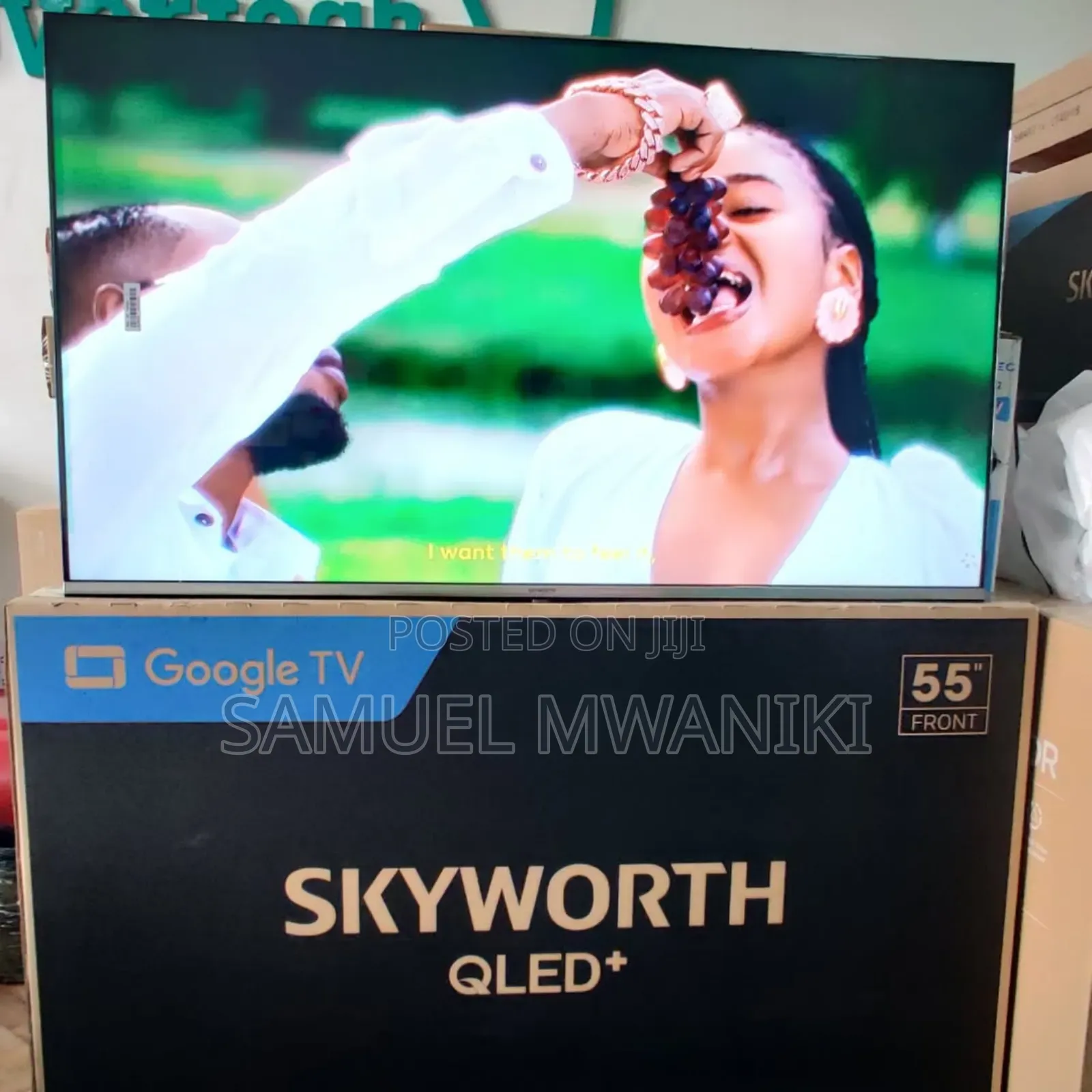 Skyworth 55′′ Qled Uhd Google Tv, Voice Command, Hdr+ New