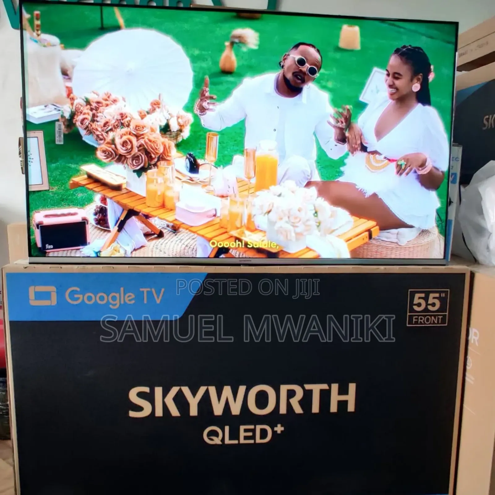 Skyworth 55′′ Qled Uhd Google Tv, Voice Command, Hdr+ New