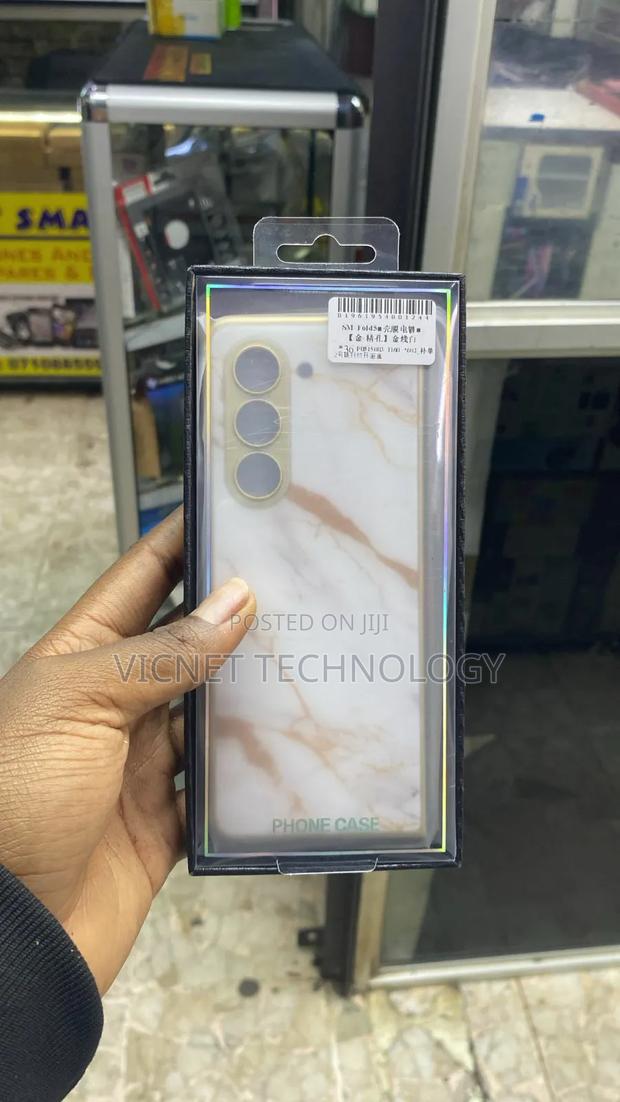 Samsung Fold 5 Marble Case With Front Screen Protector - main view