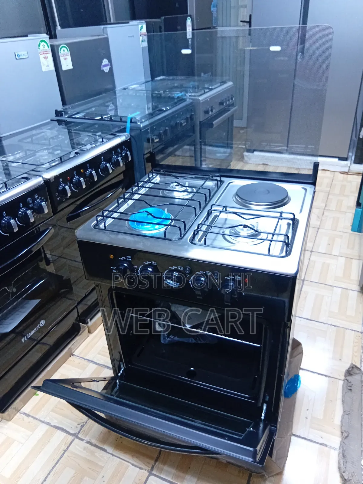 3+1 Burner 60x60 Cooker – Gas Electric