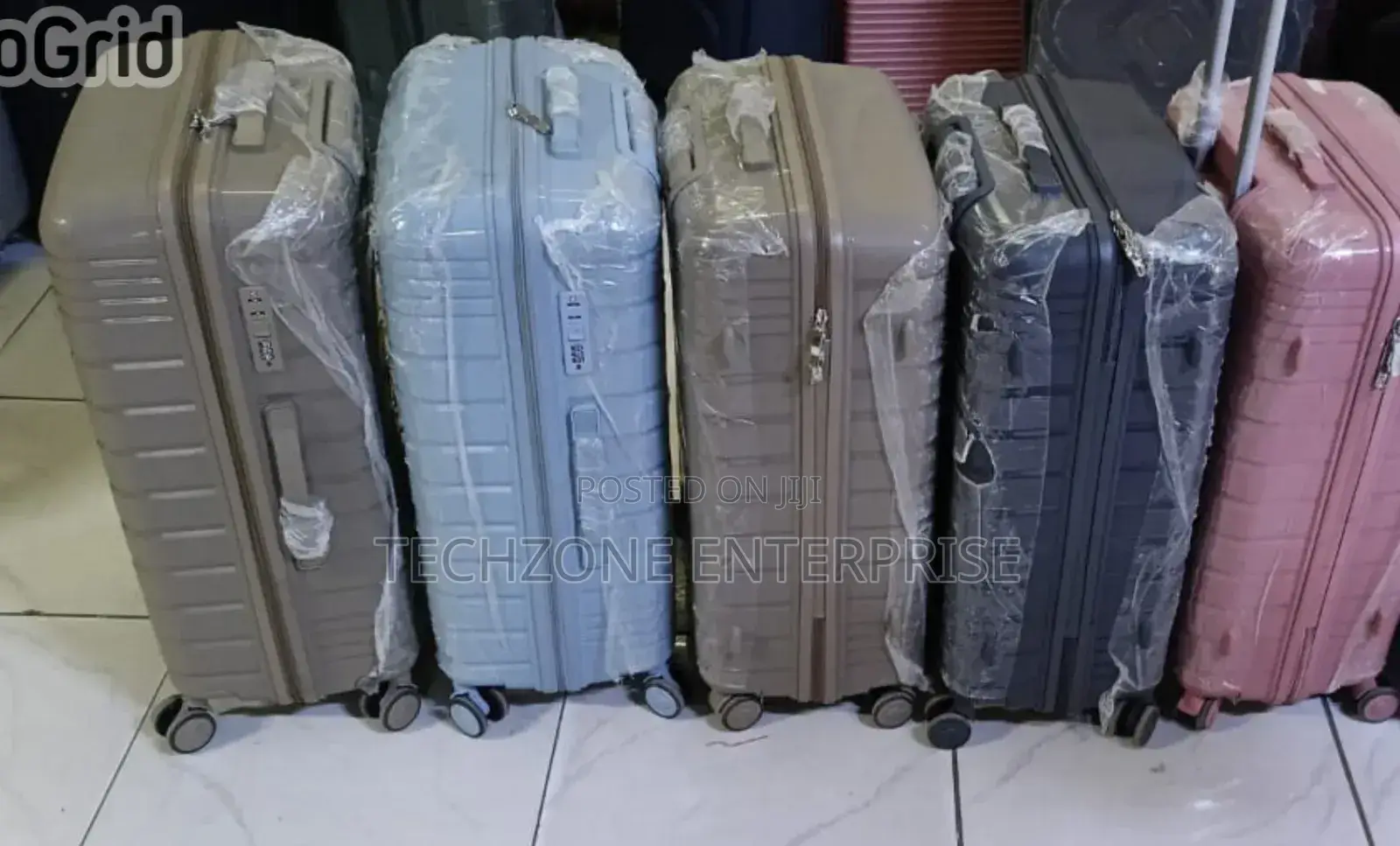 Fashion 3 in 1 Rubber Suitcase Luggage Bag With Wheels 