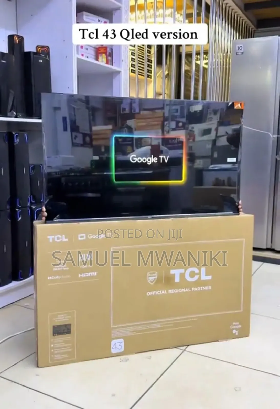 TCL 43" Qled Smart Google Tv Latest Model With Hdr10+, HLG