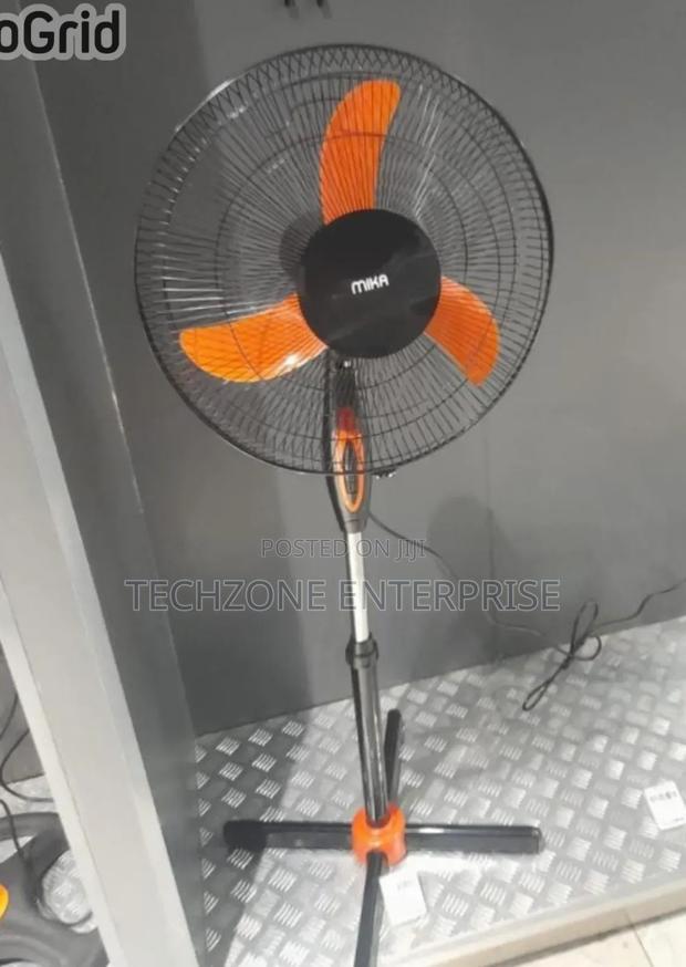 Mika 16 Inches Orange Black Standing Fan 3 Speeds 
