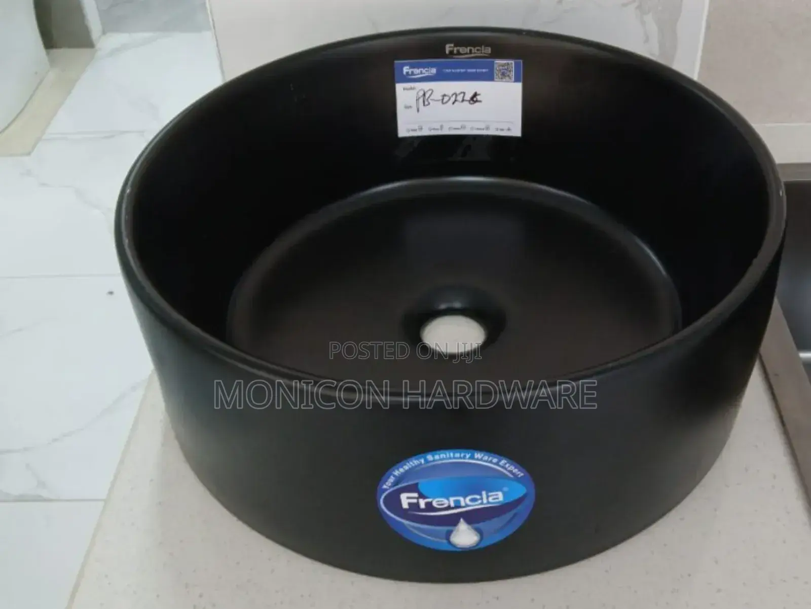 Hand Wash Countertop Basin (Color Black)