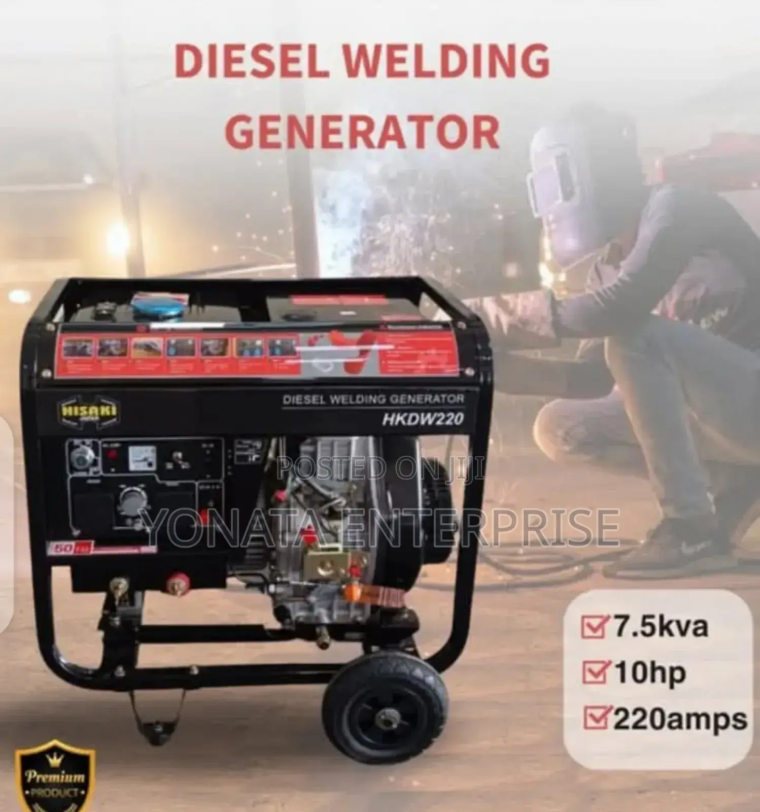 Hisaki Diesel Welding Generator (Hkdw220)