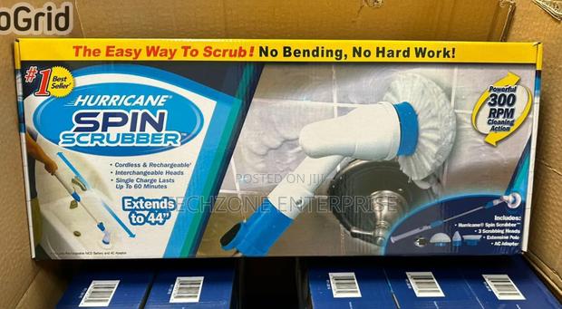 Electric Spin Scrubber Cordless Power Cleaning Brush 