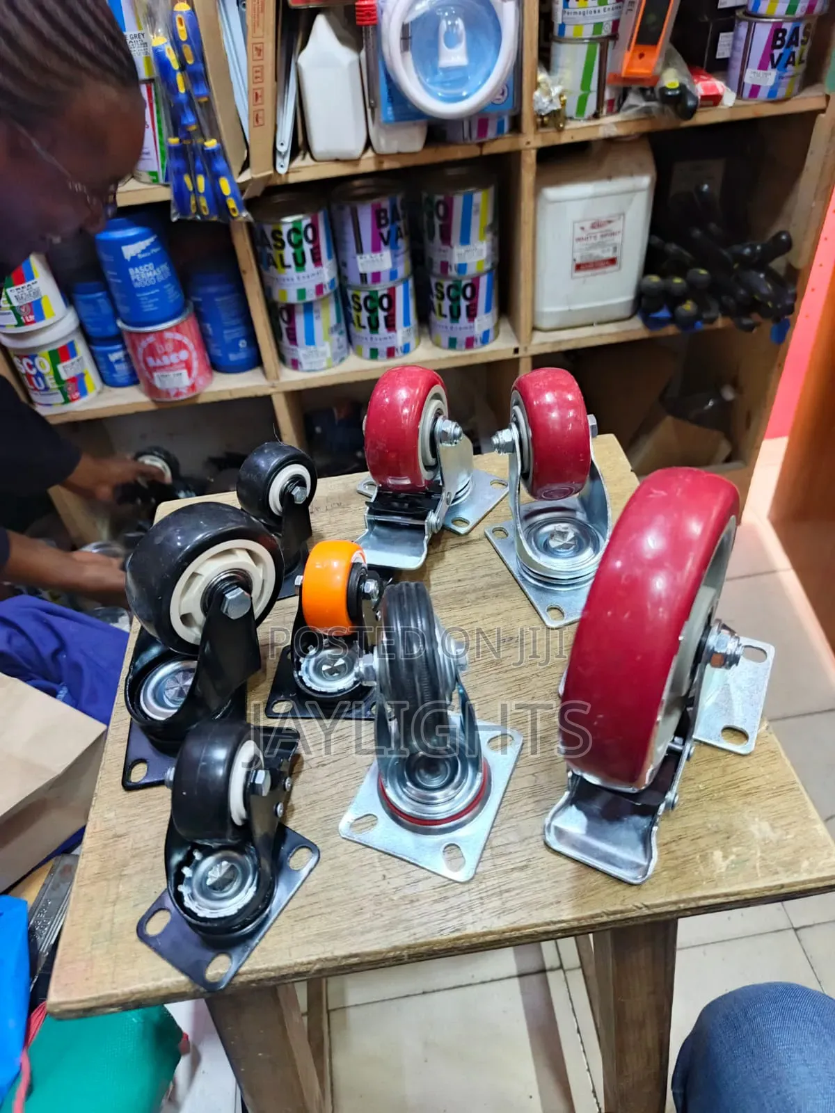 1.5 2 2.5 Inch PVC Wheel Casters Swivel Top Plate