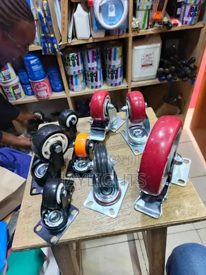 1.5 2 2.5 Inch PVC Wheel Casters Swivel Top Plate