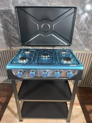 Starlux 5 Burner Gas Cooker With Storage Shelves