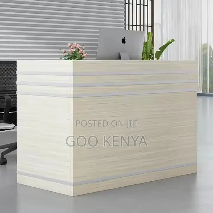 Reception Desk ; Modern White Wood Reception Desk