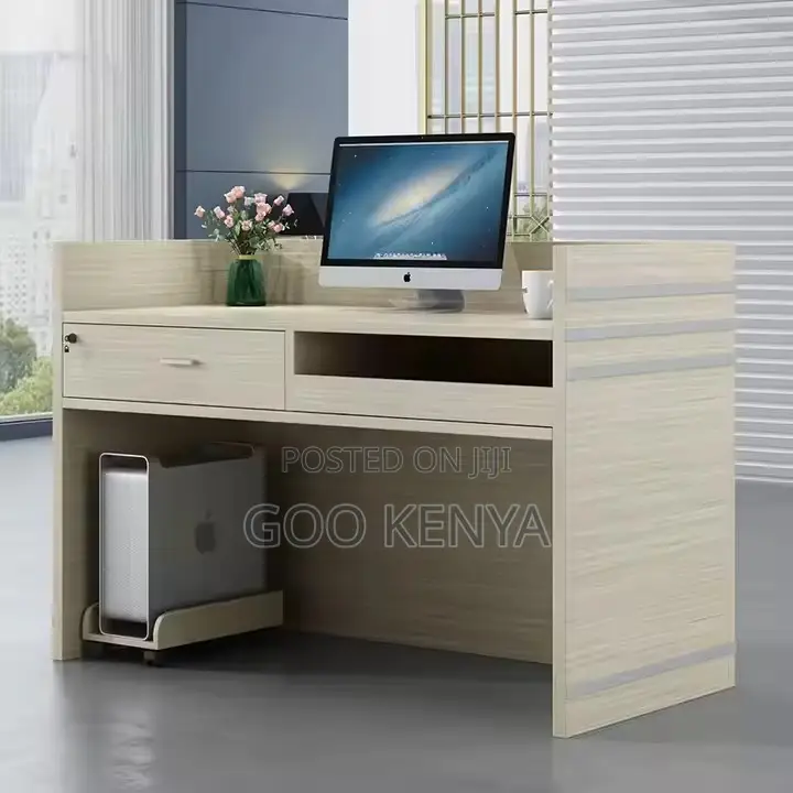 Reception Desk ; Modern White Wood Reception Desk