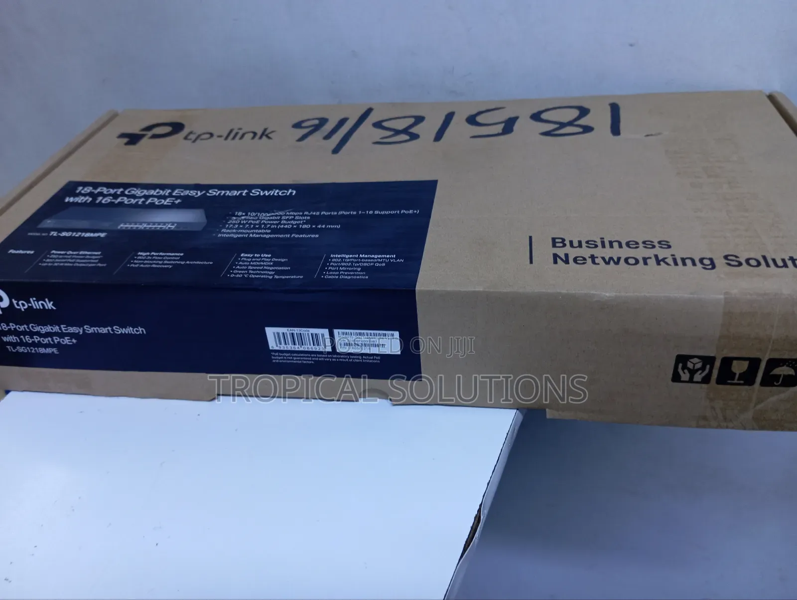 Tp-Link Tl-Sg1218mpe Switch 18 Port Gigabit Easy Smart Ups