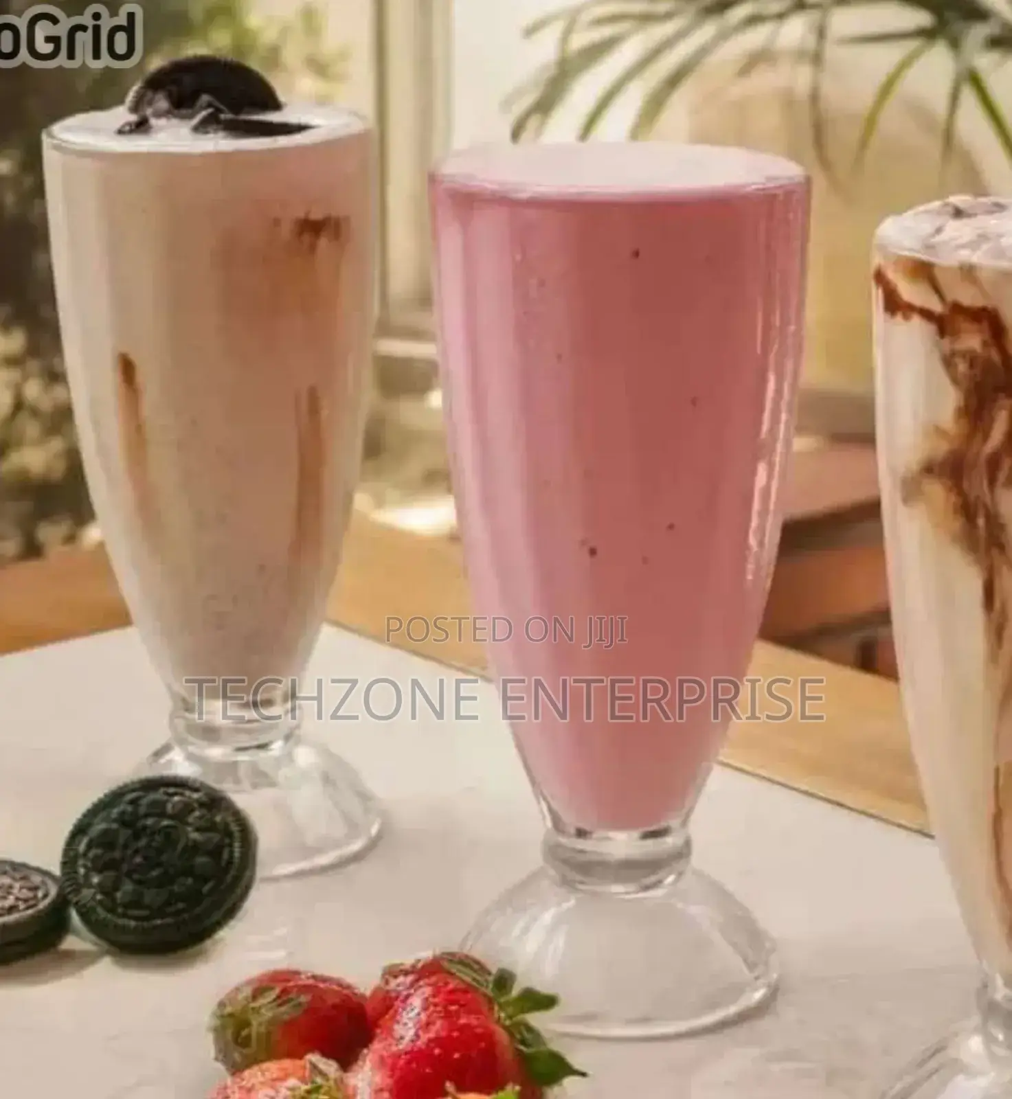 *Quality Set of 6 Smoothie / Milkshake Glasses 