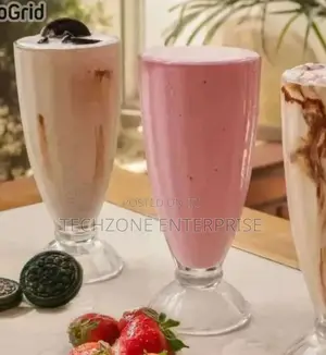 *Quality Set of 6 Smoothie / Milkshake Glasses 